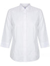 Womens Oxford 3/4 Sleeve Shirt