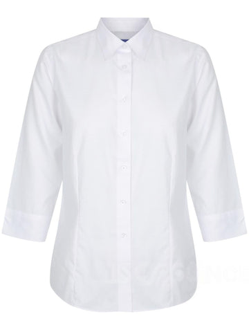 Womens Oxford 3/4 Sleeve Shirt