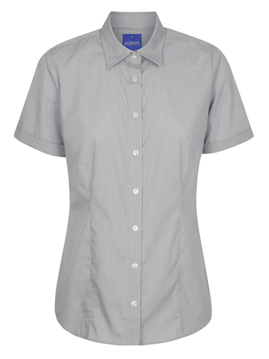 Womens Puppytooth Short Sleeve Shirt
