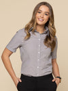 Womens Puppytooth Short Sleeve Shirt