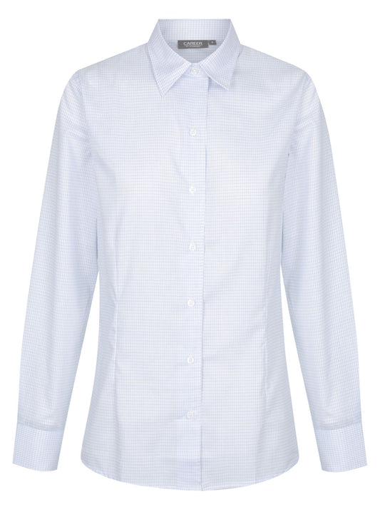 Womens Mini Check Long Sleeve Shirt