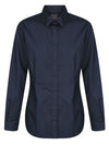 Womens Poplin Long Sleeve Shirt