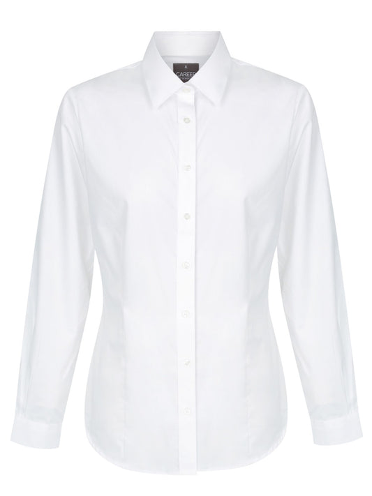 Womens Poplin Long Sleeve Shirt