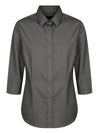 Womens Poplin 3/4 Sleeve Shirt