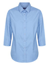 Womens Poplin 3/4 Sleeve Shirt