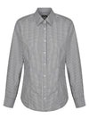 Womens Long Sleeve Gingham Shirt - Crimson