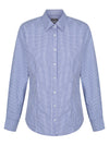 Womens Long Sleeve Gingham Shirt - Crimson
