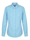 Womens Long Sleeve Gingham Shirt - Crimson