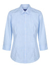 Womens 3/4 Sleeve Gingham Shirt