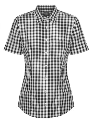 Womens Short Sleeve Royal Oxford Casual Shirt
