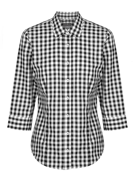 Women's Royal Oxford 3/4 Sleeve Shirt