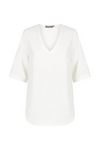 Reese V Neck Top - Ivory