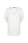 Reese V Neck Top - Ivory