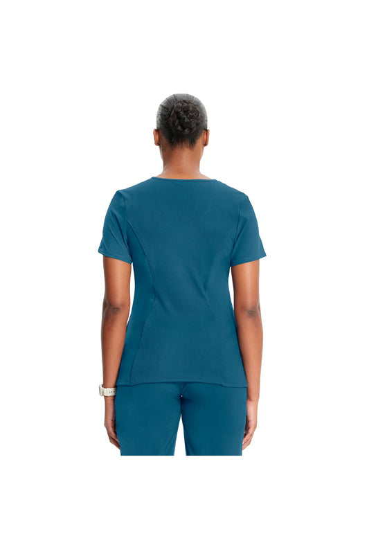 Cherokee Women's Infinity Round Neck Top - Caribbean Blue