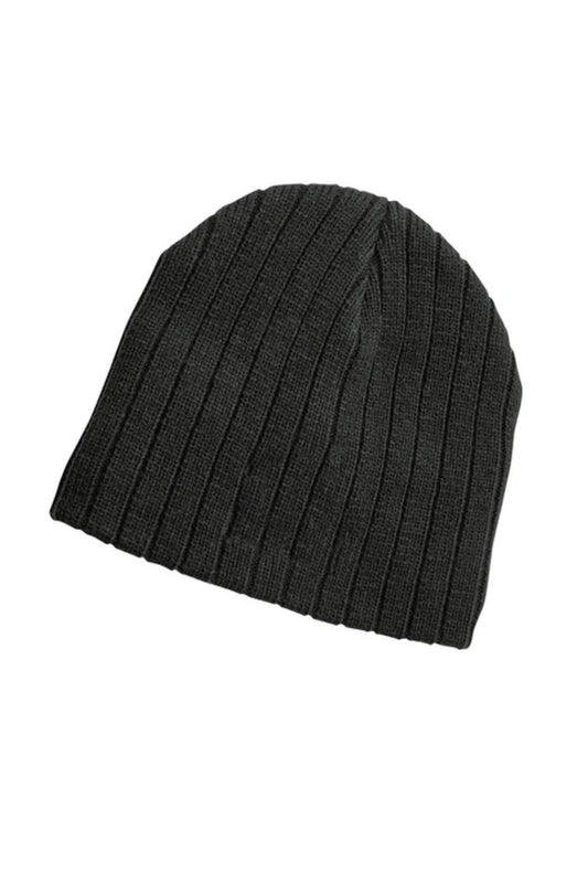 Cable Knit Beanie - Black
