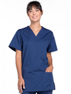 Cherokee Unisex WW Originals V-Neck Top - Navy
