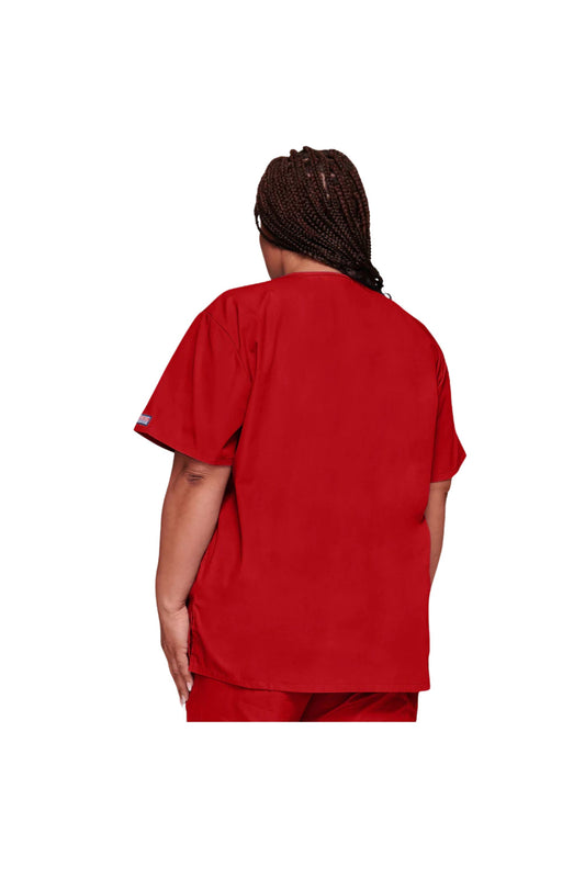Cherokee Unisex WW Originals V-Neck Top - Red