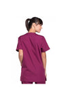 Cherokee Unisex WW Originals V-Neck Top - Wine