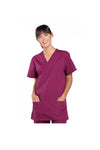 Cherokee Unisex WW Originals V-Neck Top - Wine