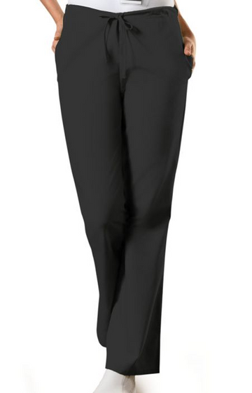 Natural Rise Flare Leg Drawstring Pant