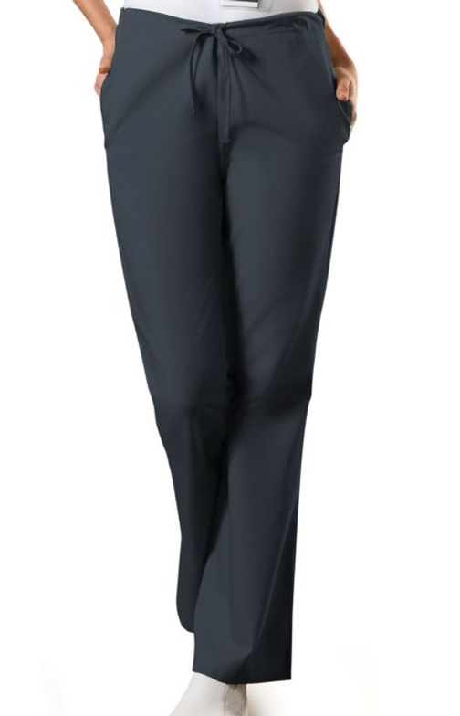 Natural Rise Flare Leg Drawstring Pant