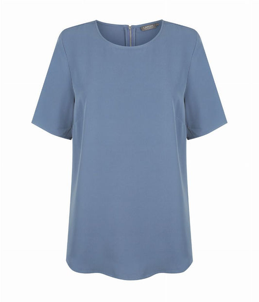 Short Sleeve Soft Taylor Top - Denim