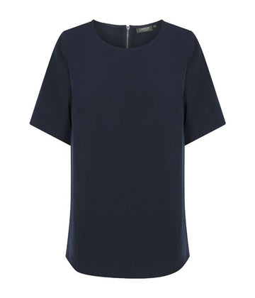 Short Sleeve Soft Taylor Top - Navy