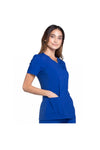 Cherokee Women's iFlex V-Neck Panel Top - Galaxy Blue