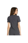 Cherokee Women's iFlex V-Neck Panel Top - Pewter