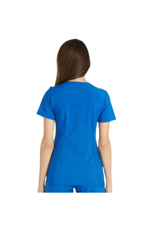 Cherokee Women's iFlex V-Neck Panel Top - Royal