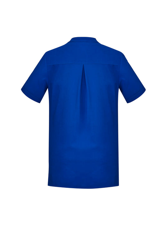Women's Plain Short Sleeve Tunic - Electric Blue