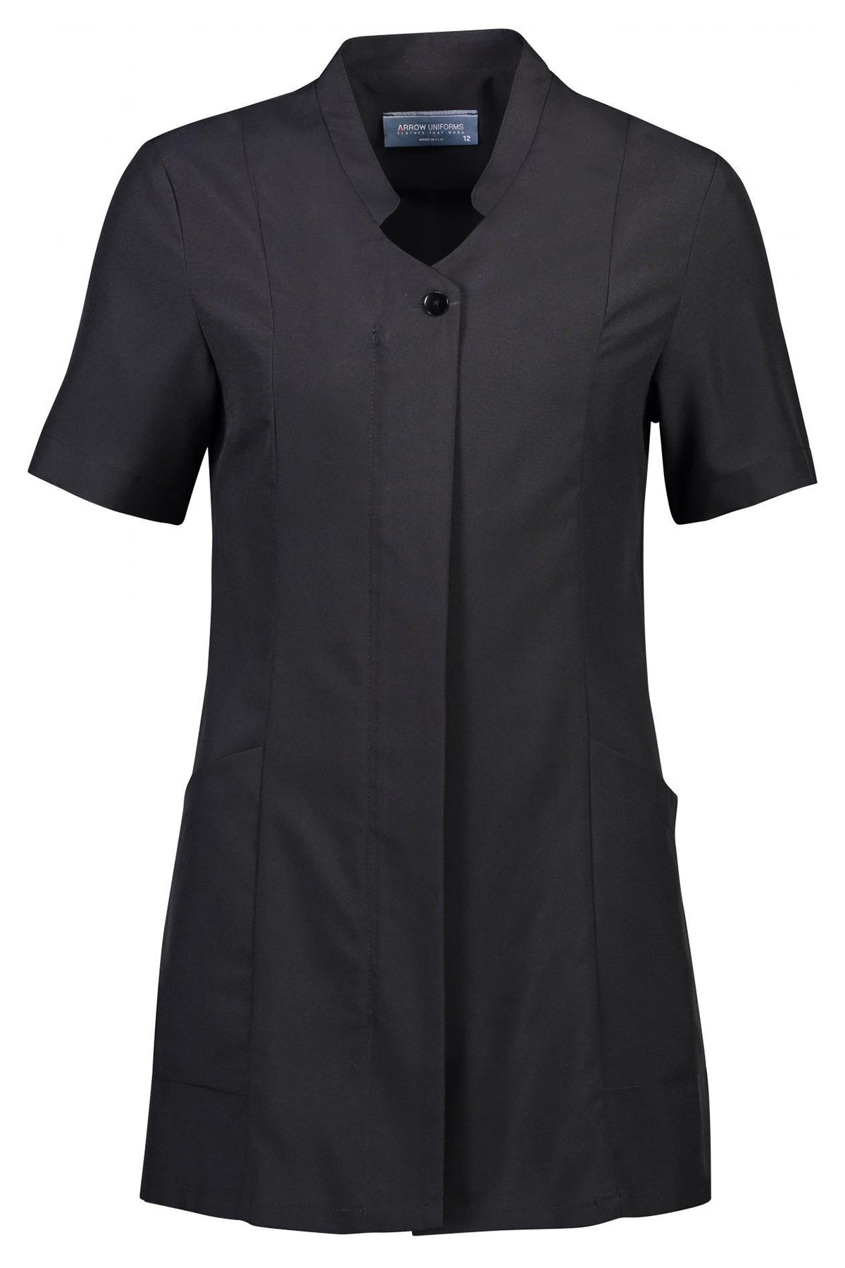 Plain black 2025 tunic top