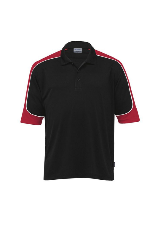 Dri Gear Challenger Polo - Black/Red