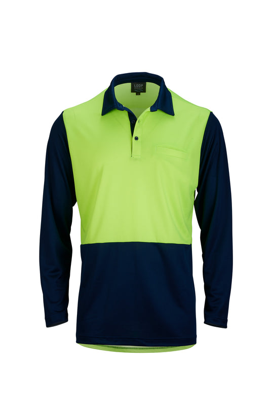 Lyocell Hi Vis Polo Long Sleeve