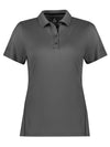 Womens Balance Short Sleeve Polo - Ash/Black
