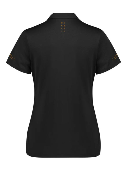 Womens Balance Short Sleeve Polo - Black/Gold