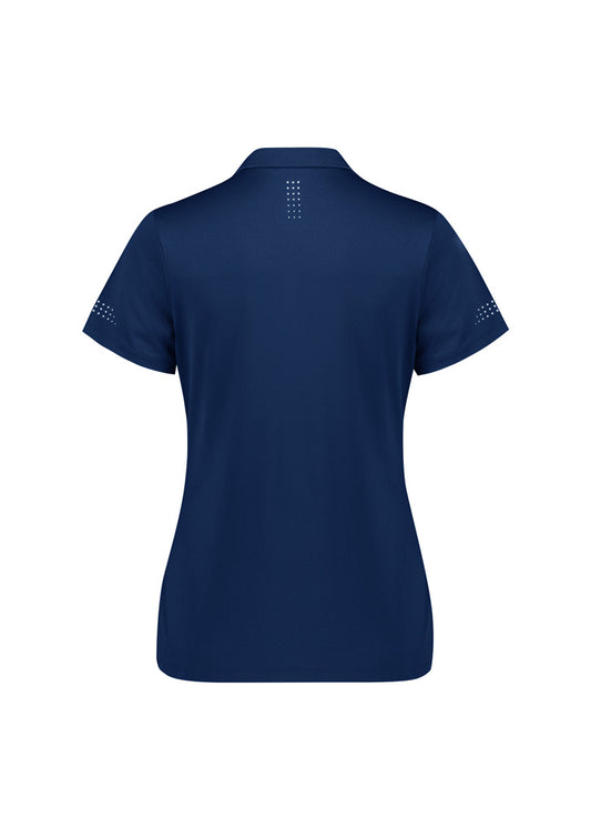 Womens Balance Short Sleeve Polo - Navy/White