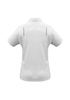 Ladies United Short Slv Polo - White/Black
