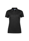 Womens Focus Short Sleeve Polo - Black/Black