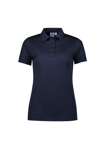 Womens Focus Short Sleeve Polo - Navy/Navy