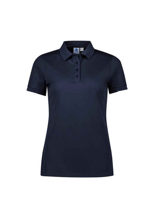 Womens Focus Short Sleeve Polo - Navy/Navy