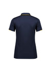 Womens Focus Short Sleeve Polo - Navy/Gold