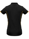 Women's Razor Polo - Black/Gold
