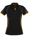 Women's Razor Polo - Black/Gold