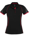 Women's Razor Polo - Black/Red