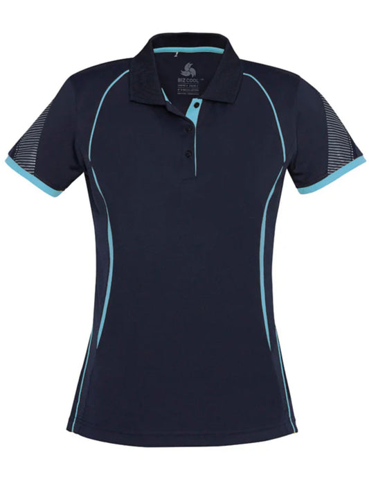 Women's Razor Polo - Navy/Sky