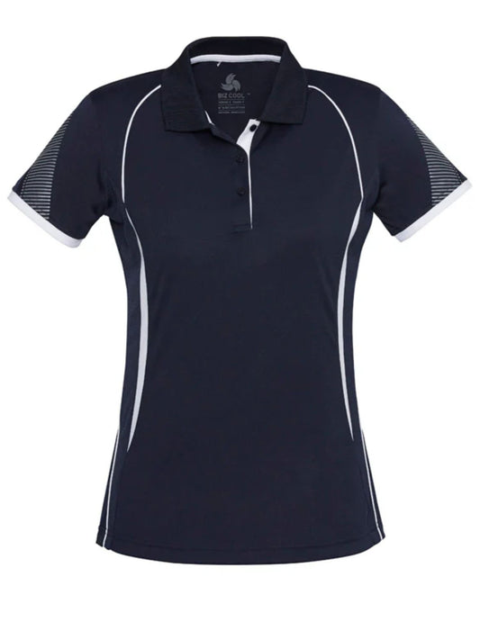 Women's Razor Polo - Navy/White