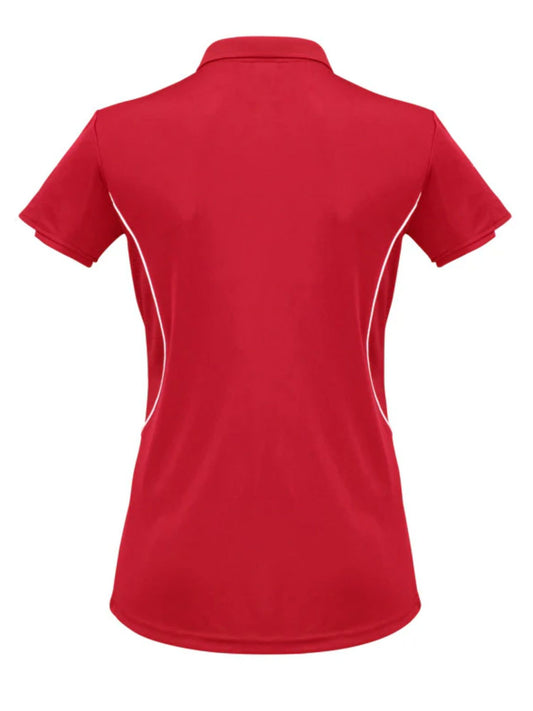 Women's Razor Polo - Red/White