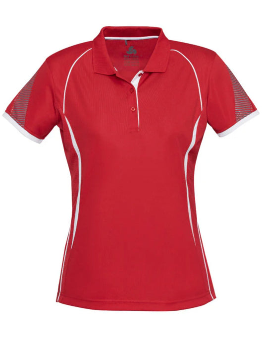 Women's Razor Polo - Red/White