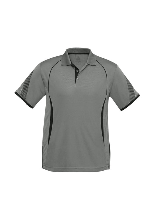 Razor Mens Polo Shirt - Ash/Black